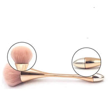 Load image into Gallery viewer, Professional Rose Gold Powder Brush For Make Up Foundation Brush- Professional Fluffy Loose Setting Powder Brush