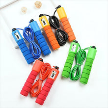 Load image into Gallery viewer, Professional Sponge Jump Rope With Electronic Counter Adjustable Fast Speed Counting Jump Skip Rope Sponge Jump Rope Electronic Counter Adjustable Fast Speed Counting Skipping Rope Wire Workout Equipments