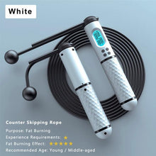 将图片加载到图库查看器,Professional Weight Loss Jump Rope Counter Speed Digital Jump Rope Adjustable Cordless Skipping Rope With Counter Adjustable Digital Counter Weighted Speed Skipping Rope With Weight Calorie Timer Circles For Training Fitness