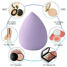 Load image into Gallery viewer, Professional Womens Blender Makeup Sponge Face Puff Powder Dry and Wet For Liquid Cream Make Up Sponges Cosmetics Colorful Soft Design