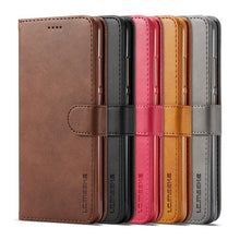 将图片加载到图库查看器,PU Leather Cover with RFID Blocking Card Holder Magnetic Clasp Folio Case For Xiaomi Redmi Note 5 Case Leather Wallet Luxury Cover Redmi Note 5 Pro 10 Pro 10s 9S 9 8 7 4 9T 10 5G 11 Case Flip Cover