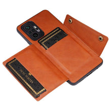 Load image into Gallery viewer, PU Leather Flip Case For Xiaomi Redmi Note 11 11S 10 9 8 9s 9T Mi 12 10T 11T POCO X3 GT X4 Pro F3 Wallet Card Slot Holder Cover Genuine Leather Magnetic Card Holder Folio Cover
