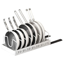 Load image into Gallery viewer, Pull Out Pots and Pans Organizer with 8 Adjustable Dividers