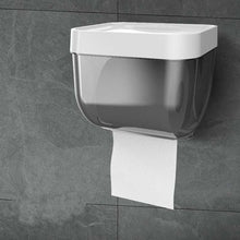将图片加载到图库查看器,Punch-free Toilet Paper Holder Box Waterproof Storage Toilet Paper Storage Rack Paper Towel Kitchen Bathroom Storage Box Waterproof Toilet Paper Holder Wall Mounted Punch Free Paper Dispenser Transparent Storage Box Bathroom Kitchen Supply