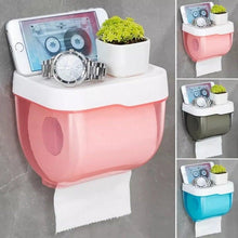 将图片加载到图库查看器,Punch-free Toilet Paper Holder Box Waterproof Storage Toilet Paper Storage Rack Paper Towel Kitchen Bathroom Storage Box Waterproof Toilet Paper Holder Wall Mounted Punch Free Paper Dispenser Transparent Storage Box Bathroom Kitchen Supply