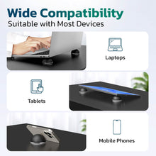 Load image into Gallery viewer, Purely Laptop Cooling Pad Legs Portable Magnetic Ball Opens Into 4 Non-Slip Laptop Stand Legs