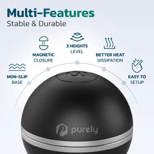 Load image into Gallery viewer, Purely Laptop Cooling Pad Legs Portable Magnetic Ball Opens Into 4 Non-Slip Laptop Stand Legs