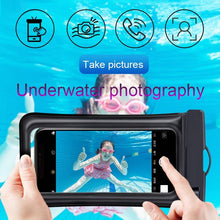 将图片加载到图库查看器,Purple Universal Waterproof Phone Case Water Proof Swim Pouch Bag Cases For iPhone Floating Phone Protector Smartphone Touchscreen Waterproof Pouch