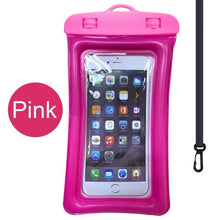 将图片加载到图库查看器,Purple Universal Waterproof Phone Case Water Proof Swim Pouch Bag Cases For iPhone Floating Phone Protector Smartphone Touchscreen Waterproof Pouch