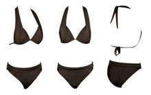 Load image into Gallery viewer, Push Up Bikini New Two Piece Swimsuit Women High Waist Black Pink Bikinis Set Women's Halter Padded Top Push Up Bikini Set Two Piece Swimsuits Bathing Suits Beachwear Swimwear Beachwear Bathing Suit