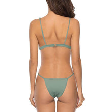 Load image into Gallery viewer, Push Up Bikini Set Swimsuits High Waist Swimwear Women Ribbed Bathing Suits Brazilian Bikinis Swimsuit for Women Bottom Triangle Bikinis Top Bathing Suit