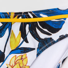 将图片加载到图库查看器,Push Up Floral Bikini Sets Women Two Pieces Swimsuits Women's Bathing Suits Push Up Halter Bandage Bikini Floral Printing Swim Bottoms Two Piece Swimsuits New Girl Beach Bathing Suits Swimwear