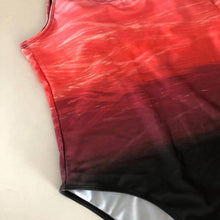 将图片加载到图库查看器,Push Up Swimwear Back One-piece Beach Bathing Suit Colorful Print One Piece Women Swimsuit Women's Plunge Bathing Suit Strappy Mesh One Piece Swimsuit Tummy Control Swimwear