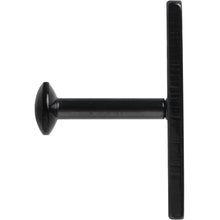 Load image into Gallery viewer, 1/4 12mm Black IP Rectangle Internal Thread Daith Cartilage Tragus
