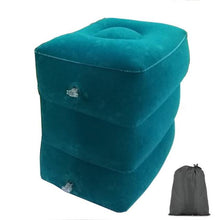Load image into Gallery viewer, PVC Kids Flight Sleeping Footrest Pillow Resting Pillow On Airplane Car Bus Pillow Inflatable Travel Foot Rest Pillow Foot Pad Travel Foot Rest Pillow, Inflatable Travel Leg Rest Pillow Bed for Foot Rest on Airplanes Cars Trains Office and Kids