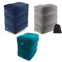 Load image into Gallery viewer, PVC Kids Flight Sleeping Footrest Pillow Resting Pillow On Airplane Car Bus Pillow Inflatable Travel Foot Rest Pillow Foot Pad Travel Foot Rest Pillow, Inflatable Travel Leg Rest Pillow Bed for Foot Rest on Airplanes Cars Trains Office and Kids