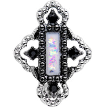 Load image into Gallery viewer, White Gem Confetti Party Pendant Top Mount Belly Ring