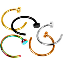 Load image into Gallery viewer, 20G 5/16 Multi Color Nose Hoop Set of 5
