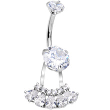 将图片加载到图库查看器,Clear Gem Swagger Sweep Dangle Belly Ring