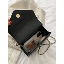 Load image into Gallery viewer, Quilted Pattern Flap Chain Square Bag