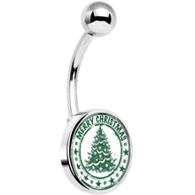 Load image into Gallery viewer, Merry Christmas Tree Belly Ring