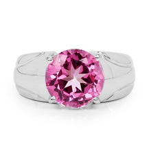 Load image into Gallery viewer, 4.55 Carat Genuine Pink Topaz .925 Sterling Silver Ring