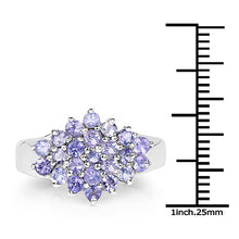 Load image into Gallery viewer, 1.61 Carat Genuine Tanzanite .925 Sterling Silver Ring