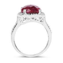 将图片加载到图库查看器,7.60 Carat Dyed Ruby .925 Sterling Silver Ring