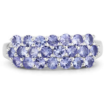 Load image into Gallery viewer, 1.54 Carat Genuine Tanzanite .925 Sterling Silver Ring