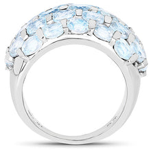 Load image into Gallery viewer, 5.51 Carat Genuine Blue Topaz .925 Sterling Silver Ring
