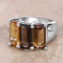 Load image into Gallery viewer, 8.17 Carat Genuine Multi Stones .925 Sterling Silver Ring