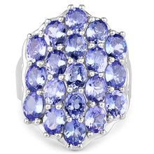 Load image into Gallery viewer, 6.27 Carat Genuine Tanzanite .925 Sterling Silver Ring