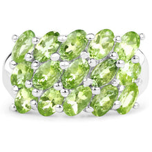 Load image into Gallery viewer, 3.45 Carat Genuine Peridot .925 Sterling Silver Ring