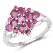Load image into Gallery viewer, 2.10 Carat Genuine Ruby .925 Sterling Silver Ring