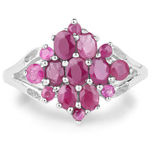 Load image into Gallery viewer, 2.10 Carat Genuine Ruby .925 Sterling Silver Ring
