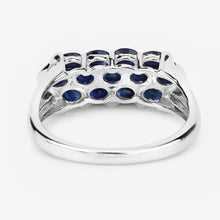 Load image into Gallery viewer, 2.60 Carat Genuine Blue Sapphire .925 Sterling Silver Ring