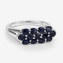 Load image into Gallery viewer, 2.60 Carat Genuine Blue Sapphire .925 Sterling Silver Ring