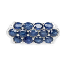 Load image into Gallery viewer, 2.60 Carat Genuine Blue Sapphire .925 Sterling Silver Ring