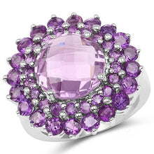 Load image into Gallery viewer, 8.02 Carat Genuine Amethyst .925 Sterling Silver Ring