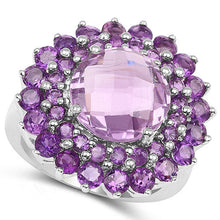 Load image into Gallery viewer, 8.02 Carat Genuine Amethyst .925 Sterling Silver Ring