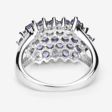 将图片加载到图库查看器,2.03 Carat Genuine Tanzanite .925 Sterling Silver Ring