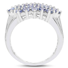 将图片加载到图库查看器,2.03 Carat Genuine Tanzanite .925 Sterling Silver Ring