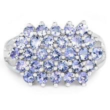将图片加载到图库查看器,2.03 Carat Genuine Tanzanite .925 Sterling Silver Ring
