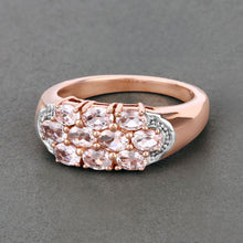 将图片加载到图库查看器,1.50 Carat Genuine Morganite .925 Sterling Silver Ring