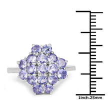 Load image into Gallery viewer, 1.70 Carat Genuine Tanzanite .925 Sterling Silver Ring