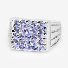 Load image into Gallery viewer, 1.75 Carat Genuine Tanzanite .925 Sterling Silver Ring