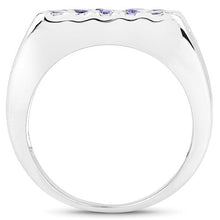 Load image into Gallery viewer, 1.75 Carat Genuine Tanzanite .925 Sterling Silver Ring