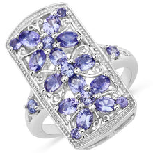Load image into Gallery viewer, 2.53 Carat Genuine Tanzanite .925 Sterling Silver Ring