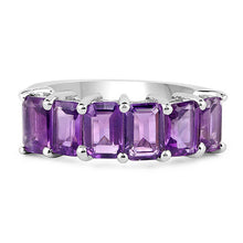 Load image into Gallery viewer, 3.30 Carat Genuine Amethyst .925 Sterling Silver Ring