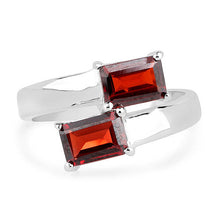 Load image into Gallery viewer, 2.40 Carat Genuine Garnet .925 Sterling Silver Ring